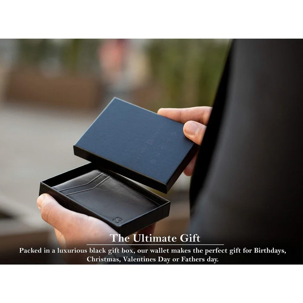 SERMAN Men's Charcoal Black BRANDS Money Clip Wallet CHARCOAL BLACK TRANSFORMER